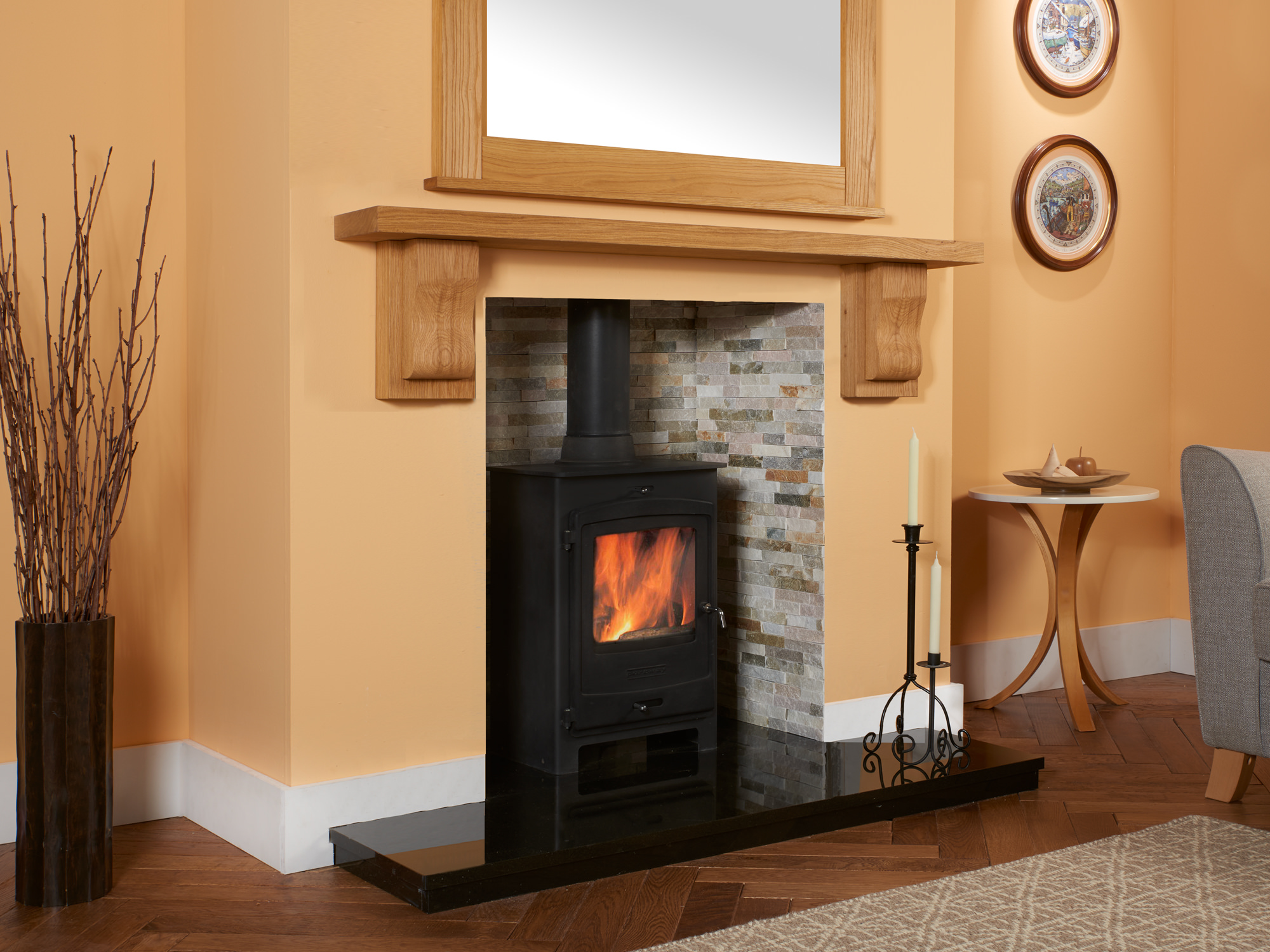 oak-shelf-with-corbels-above-stove