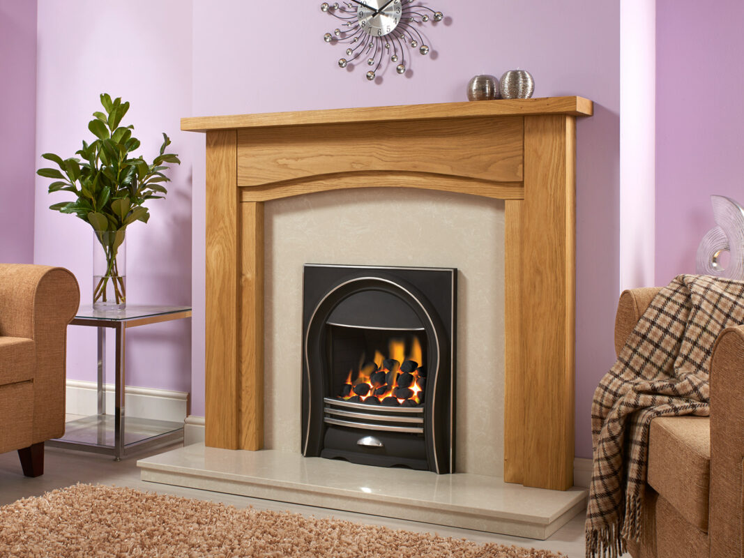 Dewsbury Solid Oak Fire Surround - Designer Fireplaces