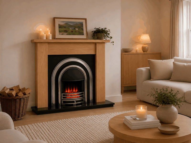 Alternative view of Siena Solid Oak Freestanding Electric Suite