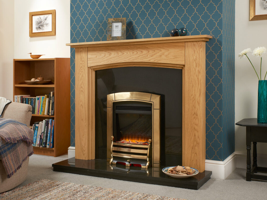 Lyndhurst Solid Oak Fire Surround - Designer Fireplaces