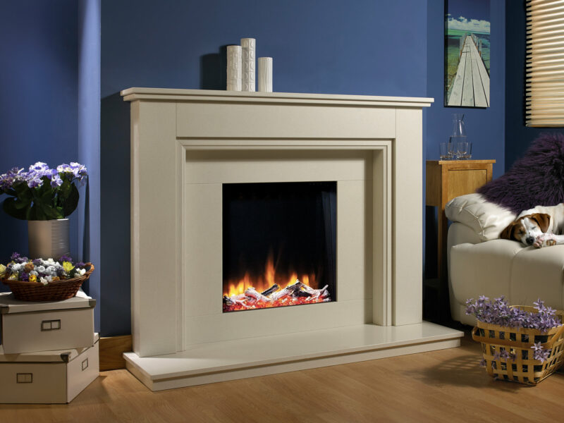 Designer Fireplaces' Penham Marble Fireplace