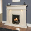 Designer Fireplaces' Barcelo Limestone Fireplace