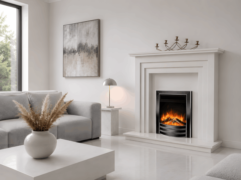 Alternative view of Chester Marble Electric Fire Suite