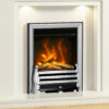 Elgin & Hall Pryzm Devotion with Hampden Fret Electric Fire Chrome and Black