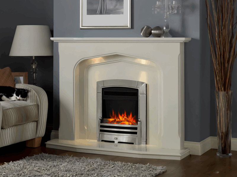 Lynford Marble Electric Fire Suite