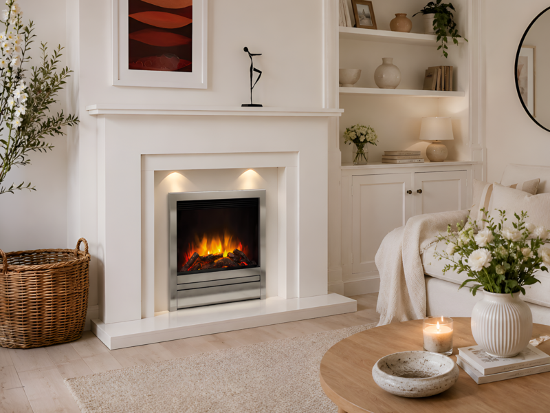 Alternative view of Walton Marble Electric Fire Suite
