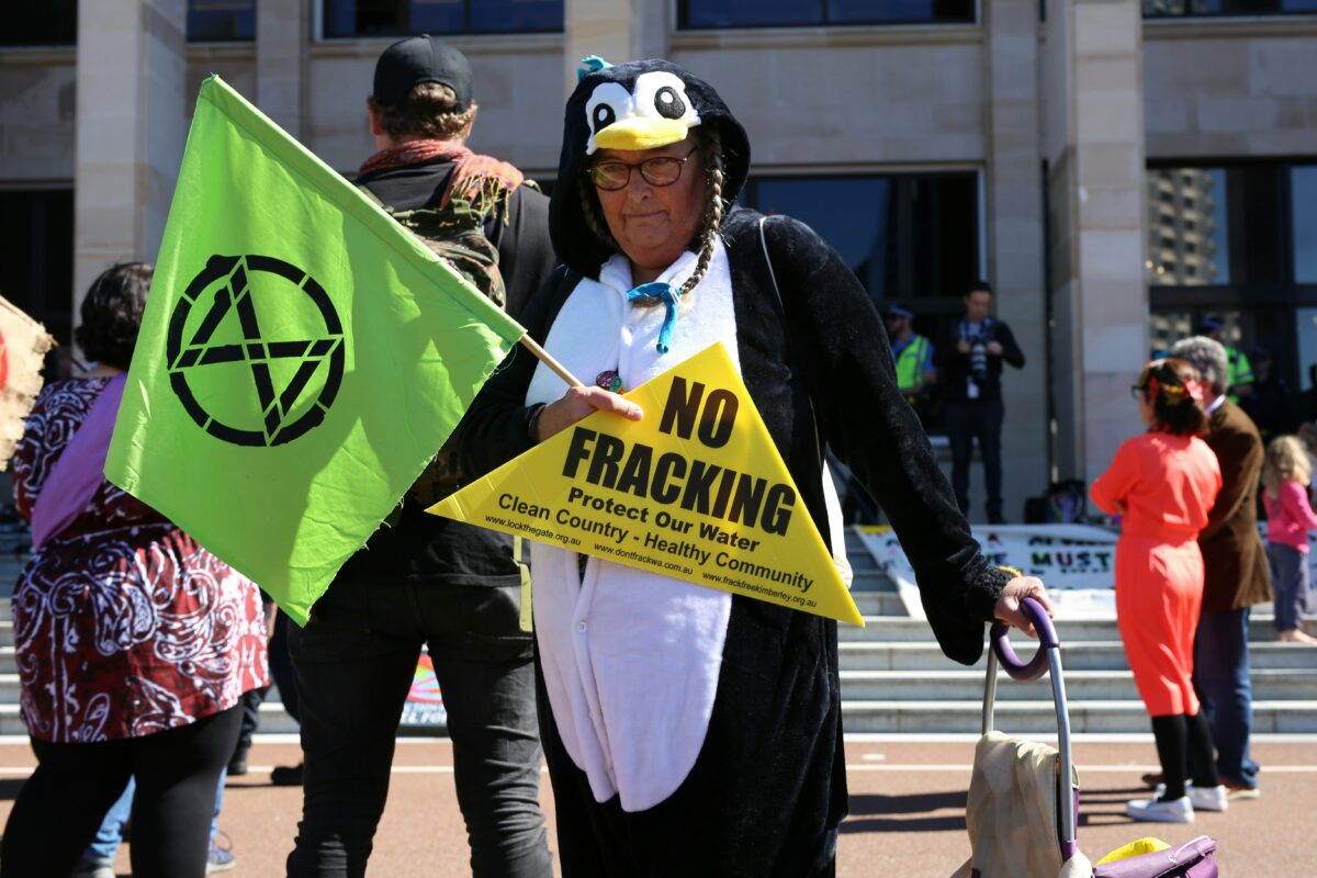 woman-dressed-as-penguin-protesting-against-fracking