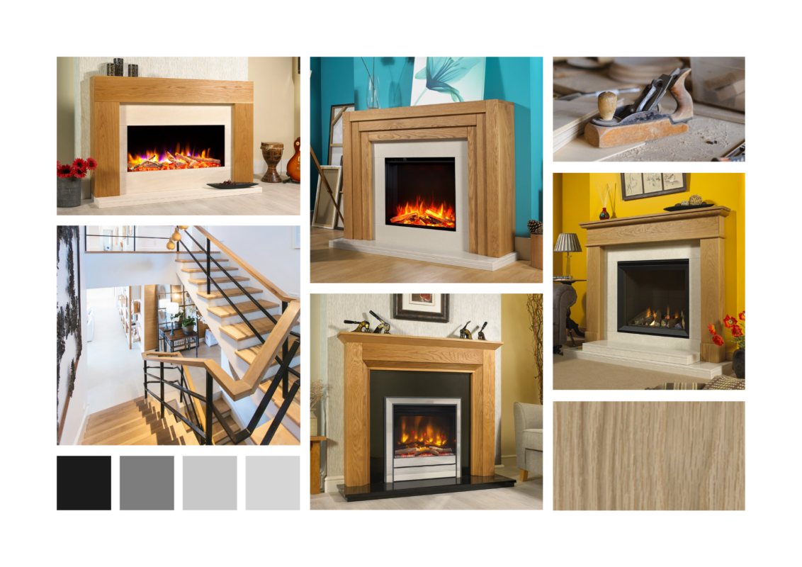 collage-of-modern-oak-fire-surround-ideas