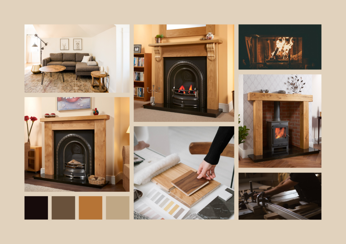 collage-of-traditional-oak-fire-surround-ideas